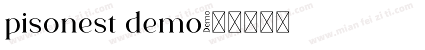 pisonest demo字体转换